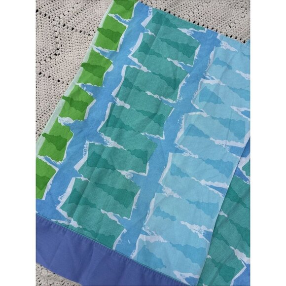 2 Cannon? Pillowcases Standard Cotton Blend Watercolor Print Percale Pair - Picture 3 of 5